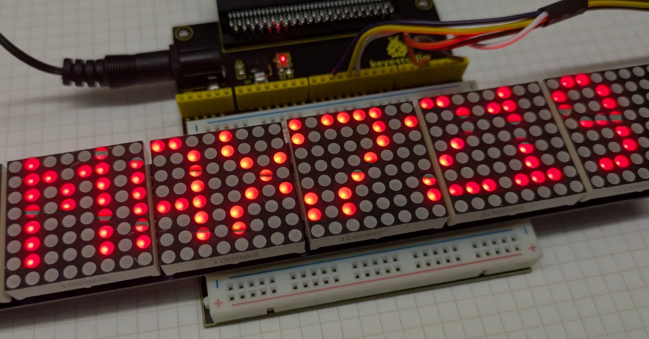 MAX7219 8×8ドットLEDマトリックスモジュール～micro:bit実験室vol.010