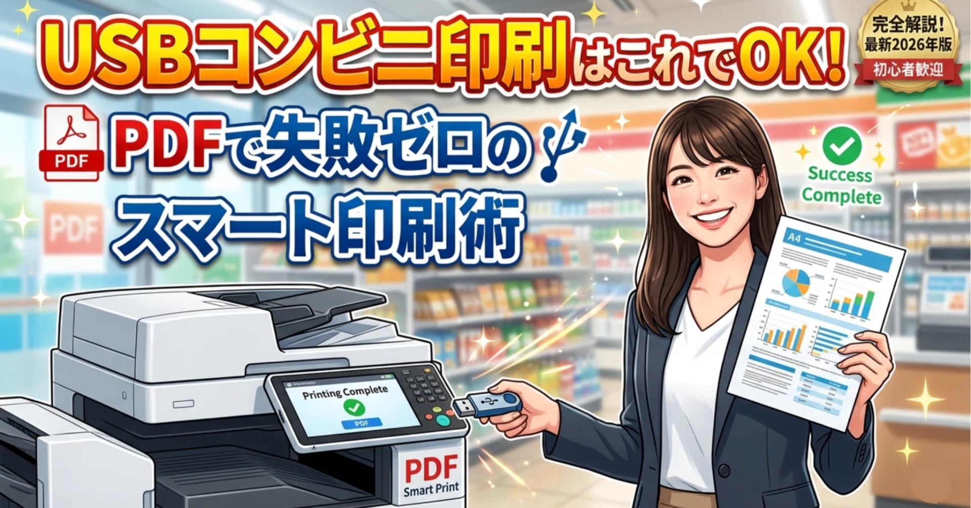 コンビニページ 知らないと損】USBコンビニ印刷の完全ガイド｜PDFで失敗しないスマート