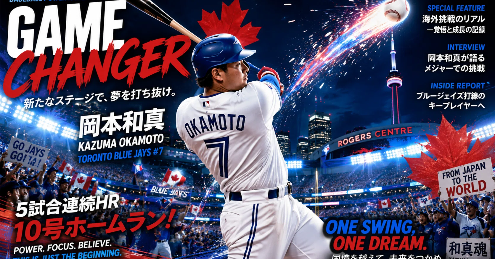 📰【cbssports】岡本和真、5試合連続アーチでMLB適応を加速｜DailyNews