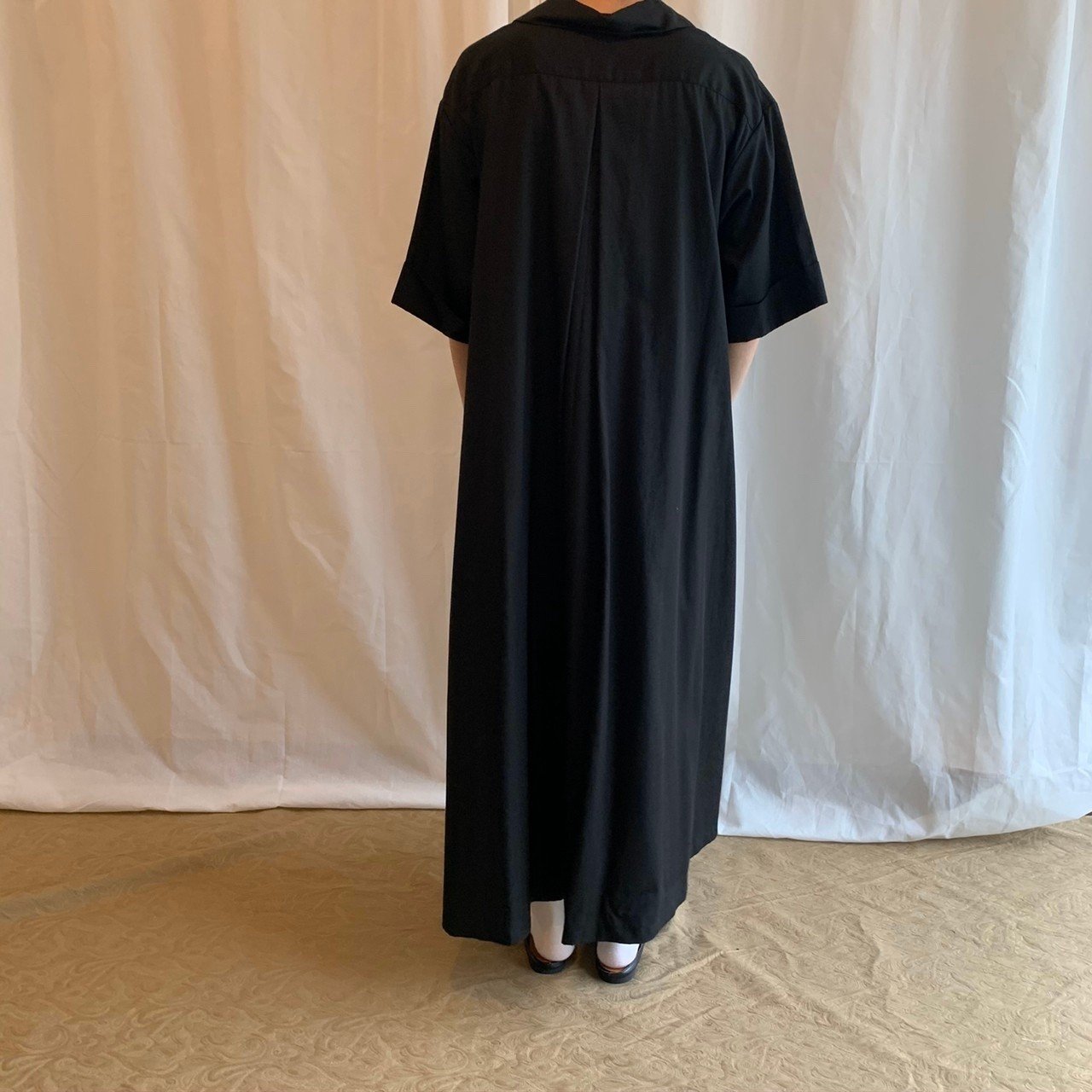 foufou 【THE DRESS #09】open collar dress