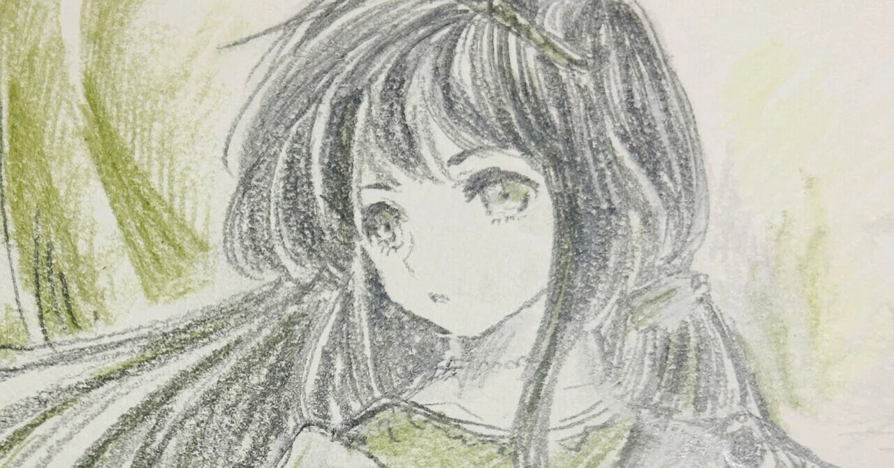 色鉛筆と鉛筆で落書き｜おひさまめーかー