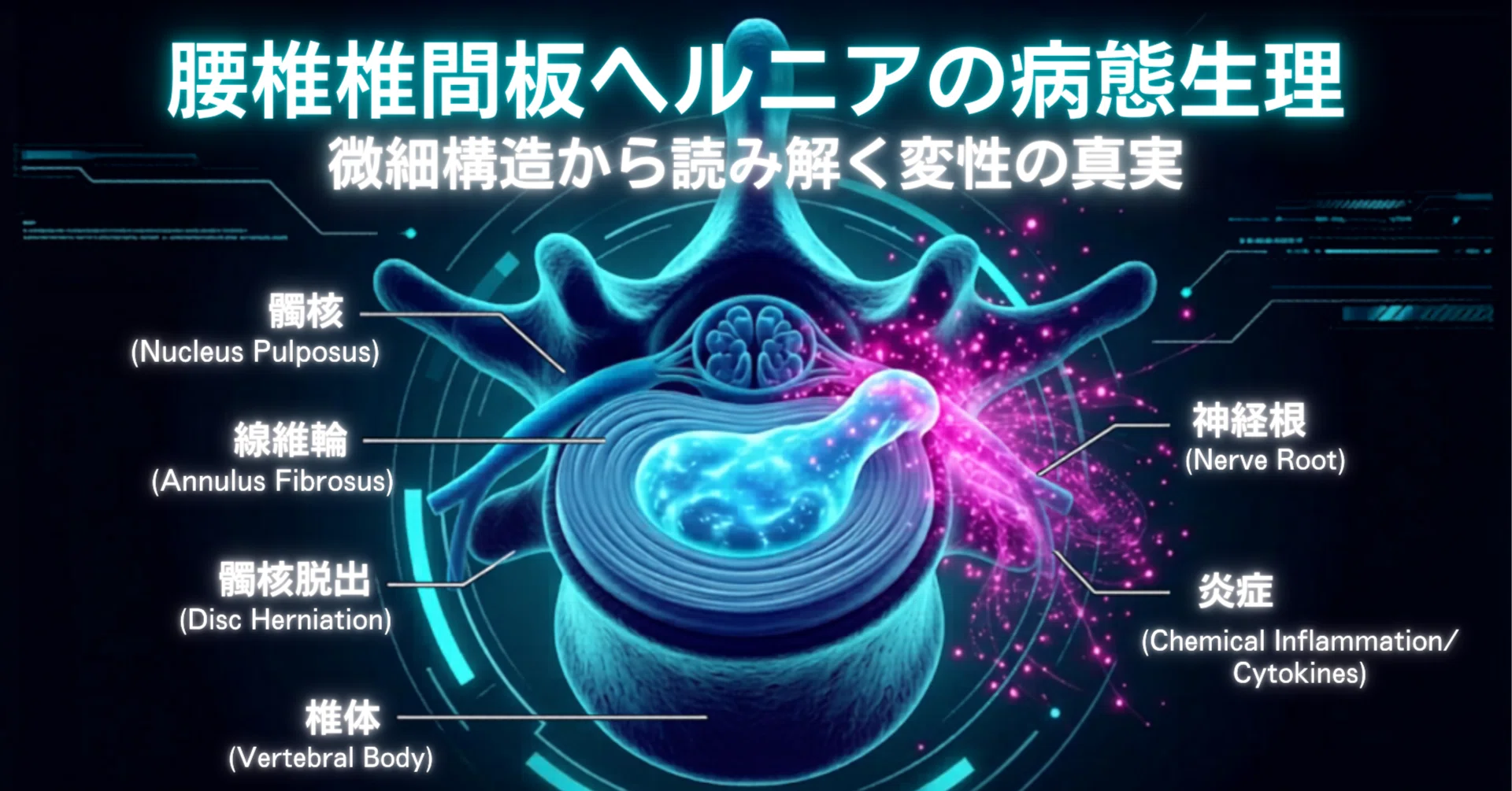 腰椎椎間板ヘルニアの病態生理：微細構造から読み解く痛みの真実｜運動