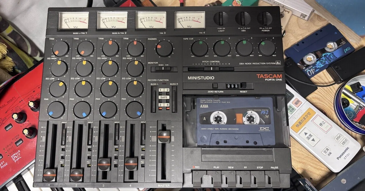カセットMTR TASCAM PORTA ONE 不動品修理【地球外技術介入報告書