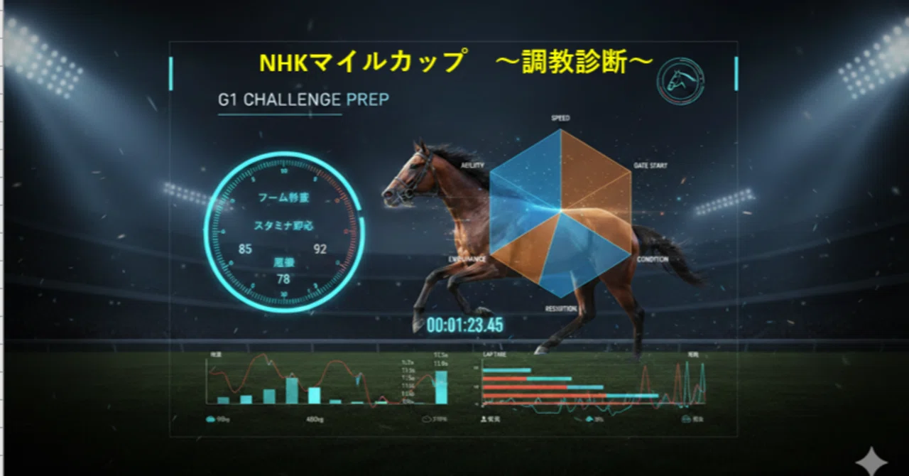 2026 NHKマイルカップ 調教結果ランキング〜調教具合で馬券を占う 