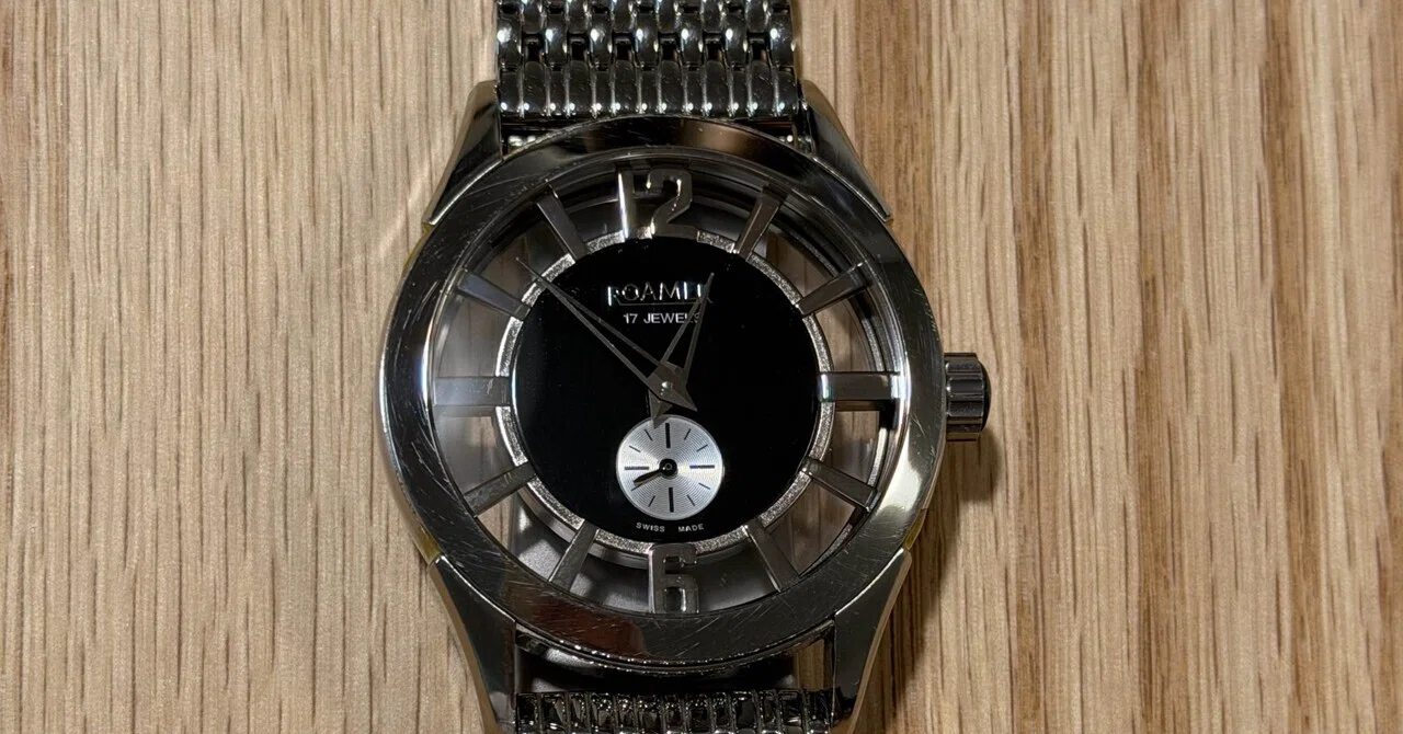 ROAMER ローマーオーバホール済 手巻き機械式 黒 金 SWISS MADE ROAMERコンピテンス手巻き｜アラン藤島