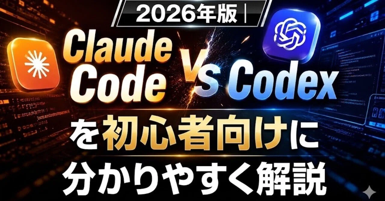 2026 Edition | A Beginner-Friendly Guide to Claude Code vs. Codex｜masakoさん