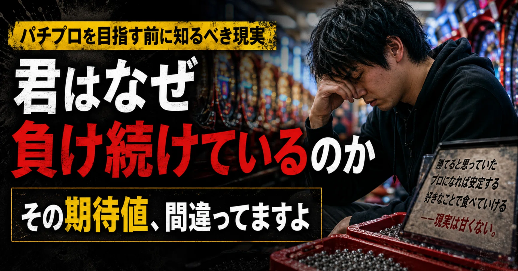 君はなぜ負け続けているのか――「期待値」を信じた若者が、パチプロに