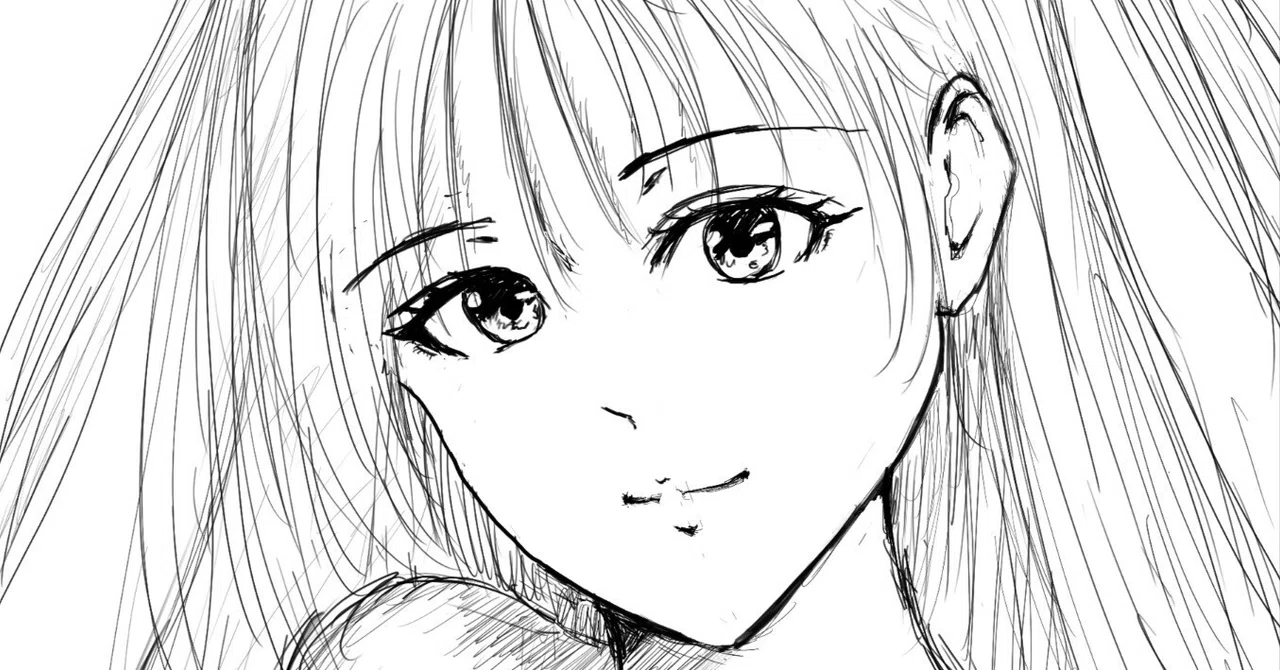未来的な女性キャラクター 鉛筆画 全身立ち絵素材23 未来的な女の子 - tachie - BOOTH