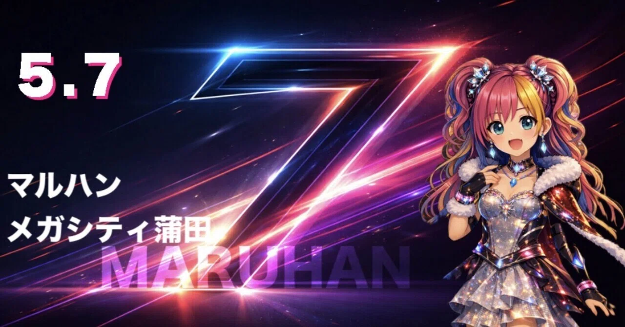 マルハンメガシティ蒲田7 5月7日 7の日攻略セット｜【スロット攻略
