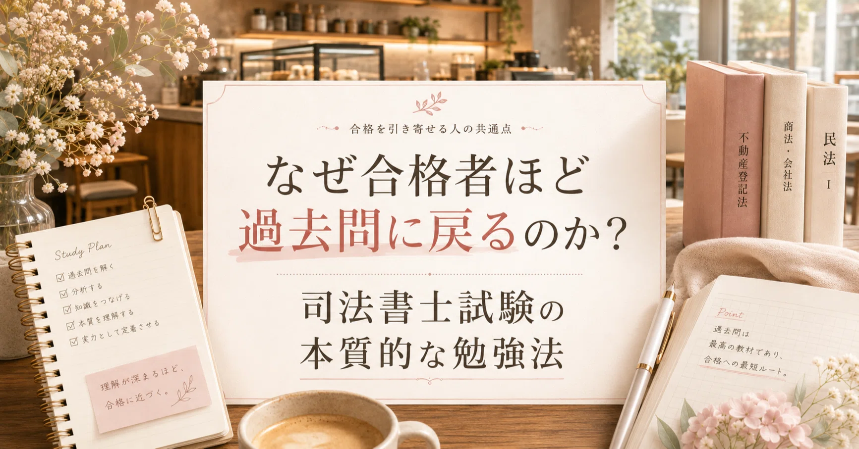 なぜ合格者ほど過去問に戻るのか？司法書士試験の本質的な勉強法｜W.B