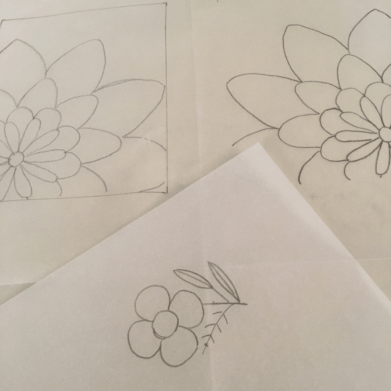 レベル0からの刺しゅうー刺繍図案の描き方 写し方ー Atelier Hanami Note