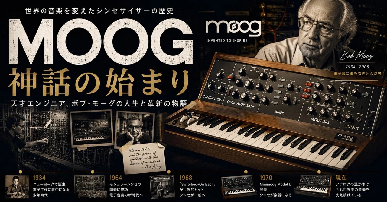 なぜ“Moog”はシンセサイザーの神話になったのか｜N15BASE
