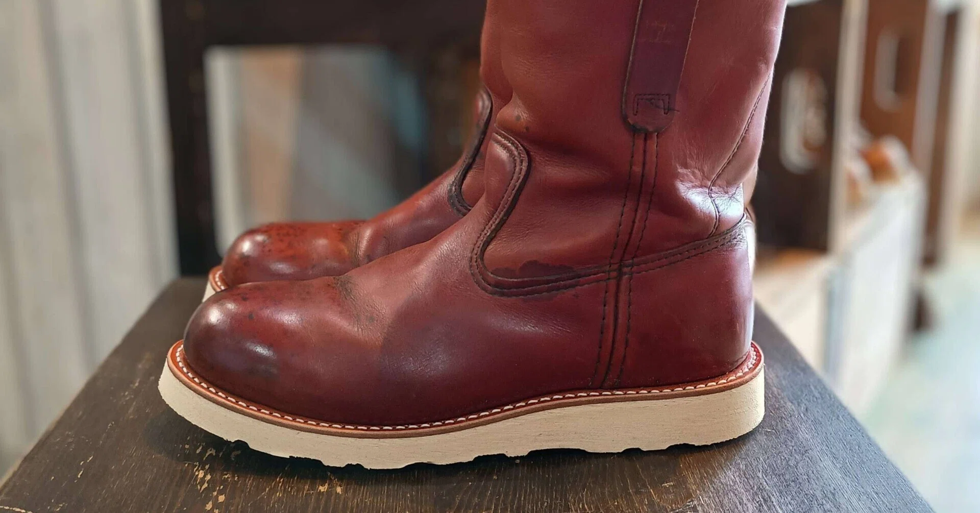 Resole/ソールカスタム】Red Wing#2276+vibram#4014｜CREA Repair