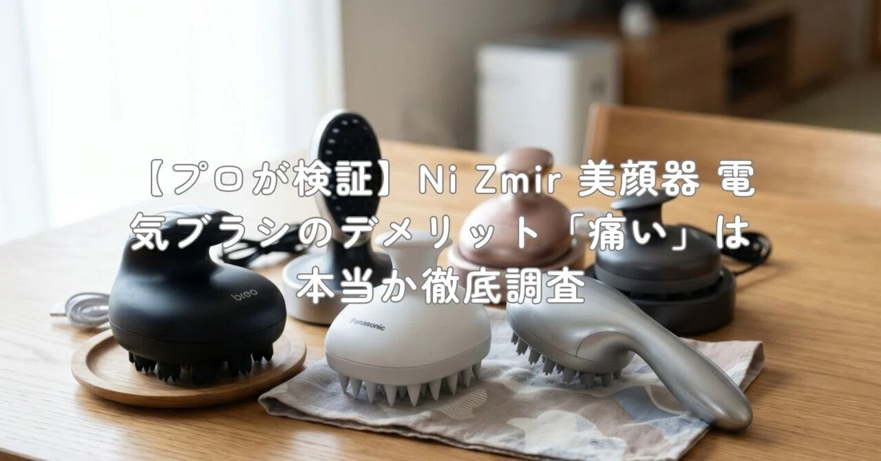 プロが検証】Ni Zmir 美顔器 電気ブラシのデメリット「痛い」は本当か