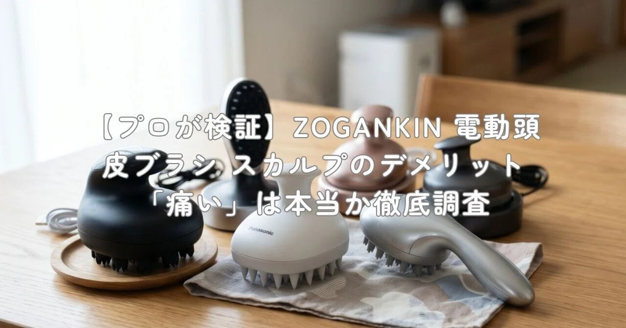 プロが検証】ZOGANKIN 電動頭皮ブラシ スカルプのデメリット「痛い」は