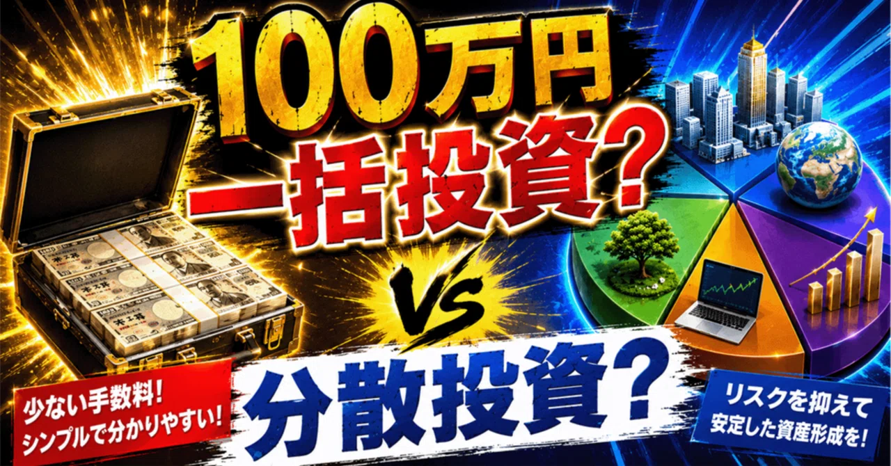 保険解約して100万円戻ってきました、NISAに一括ですか？分散ですか