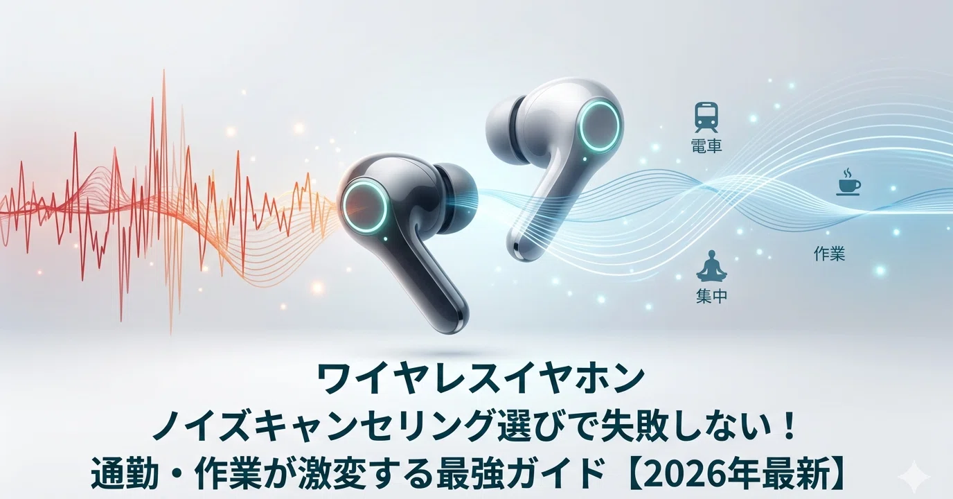 ワイヤレスイヤホン ノイズキャンセリング選びで失敗しない！通勤