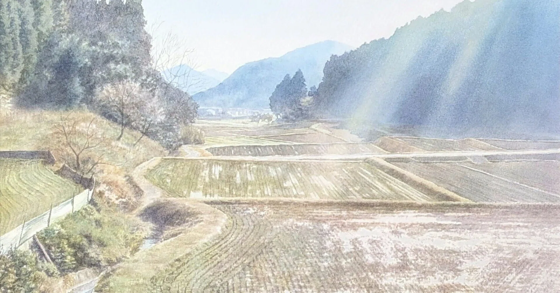水彩画×自由詩】雨上がりの光｜富永隼人
