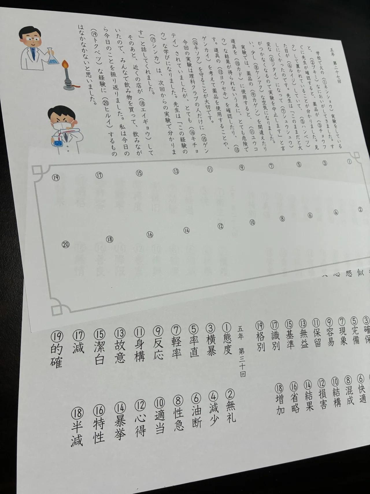 日能研5年】漢字プリント27〜30回③【無料配布】｜すみちゃん