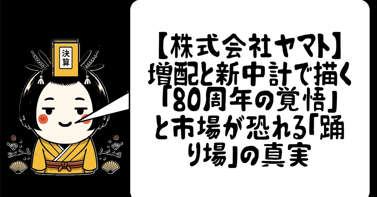 株式会社ヤマト（1967）】増配と新中計で描く「80周年の覚悟」と市場が