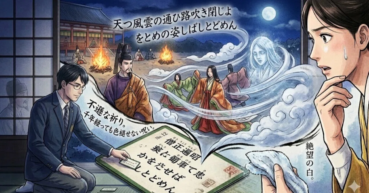 かるた部・百人一首12】天津風雲の通ひ路吹き閉じよ ──天女の羽衣を 