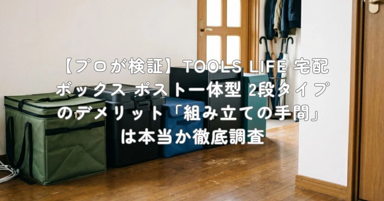 LIFE TOOLS 宅配ボックス【組み立不要】【2段タイプ】 LIFE TOOLS 2段宅配ボックス 安全 ブラウン 大容量 その他