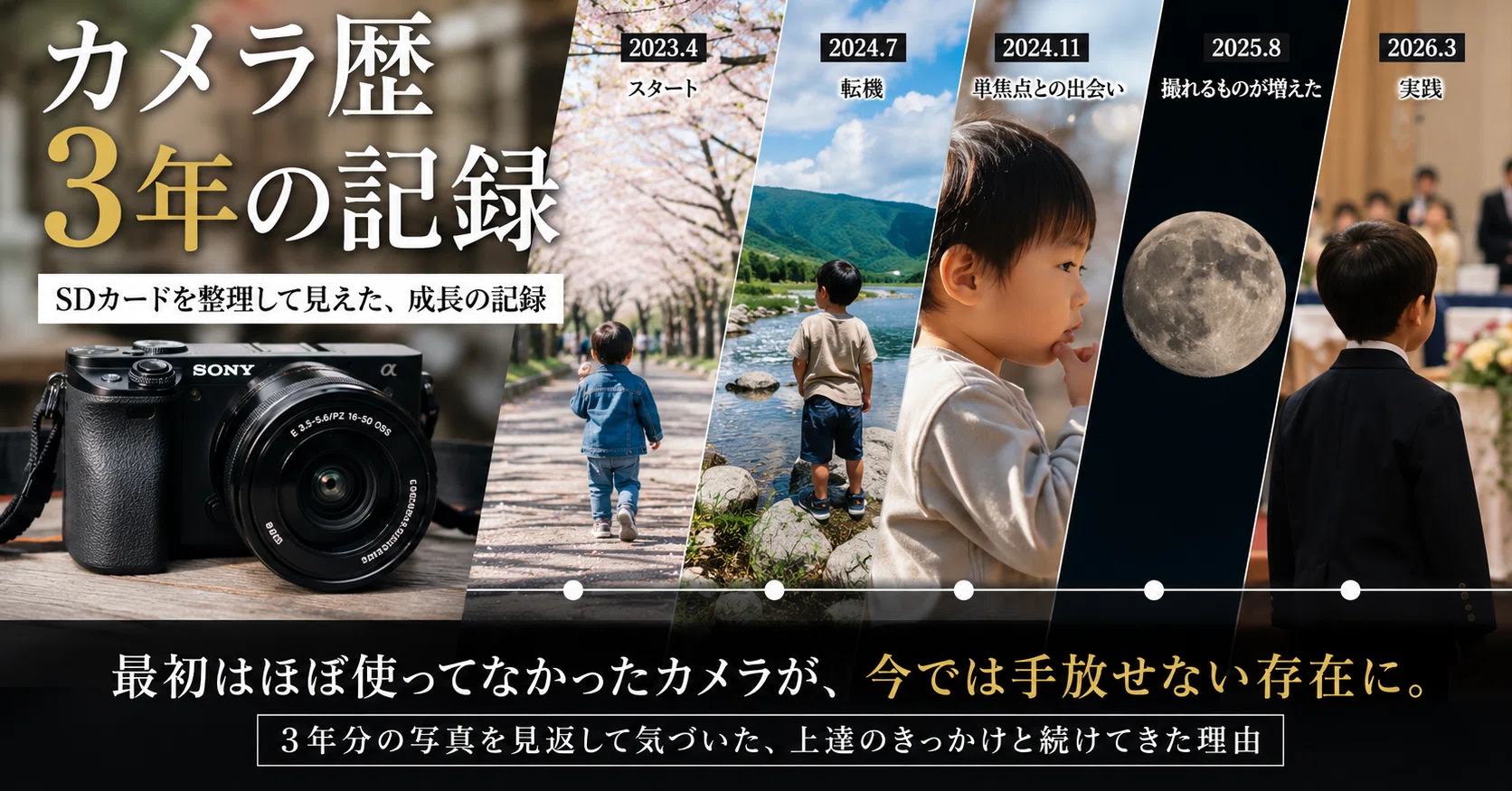 SDカードがいっぱいになったので、カメラ3年分の写真を見返してみた