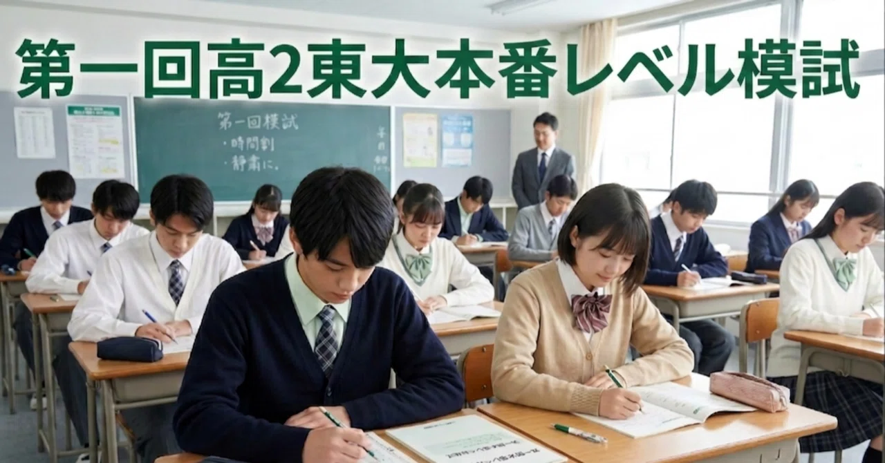 第一回高2東大本番レベル模試】“まだ早い”と思っている人ほど、6月の