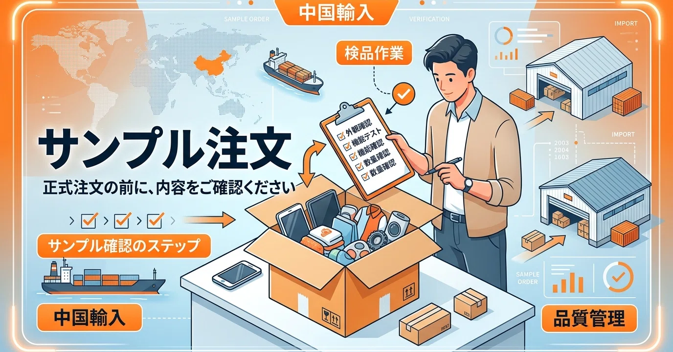 サンプル注文で失敗を防ぐ8つのチェックポイント｜中国輸入で本発注前 