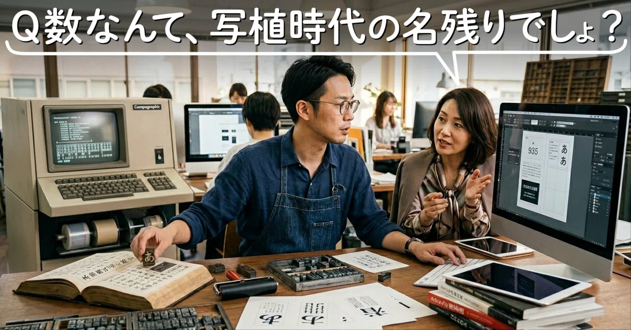 「Q数は時代遅れ」は本当か？ブックデザイナーが単位にこだわる本当の理由｜米本デザイン