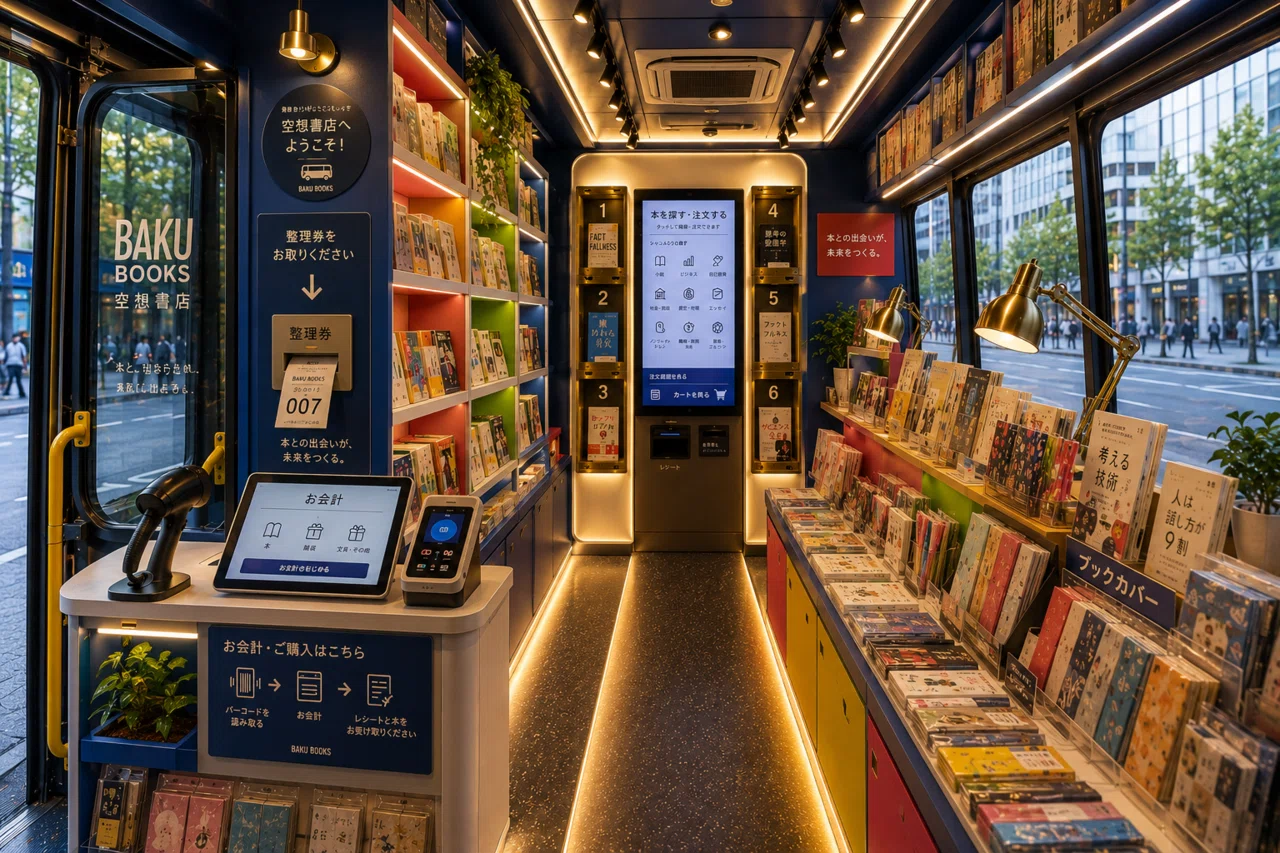 空想書店41：本屋がない街に、無人バスが行く｜空想する書店員
