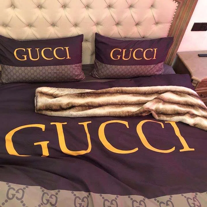 gucci 寝具 布団カバセット オシャレ 花柄 グッチ 掛け布団カバー