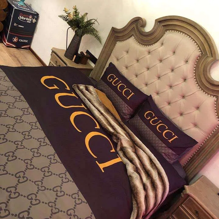 gucci 寝具 布団カバセット オシャレ 花柄 グッチ 掛け布団カバー