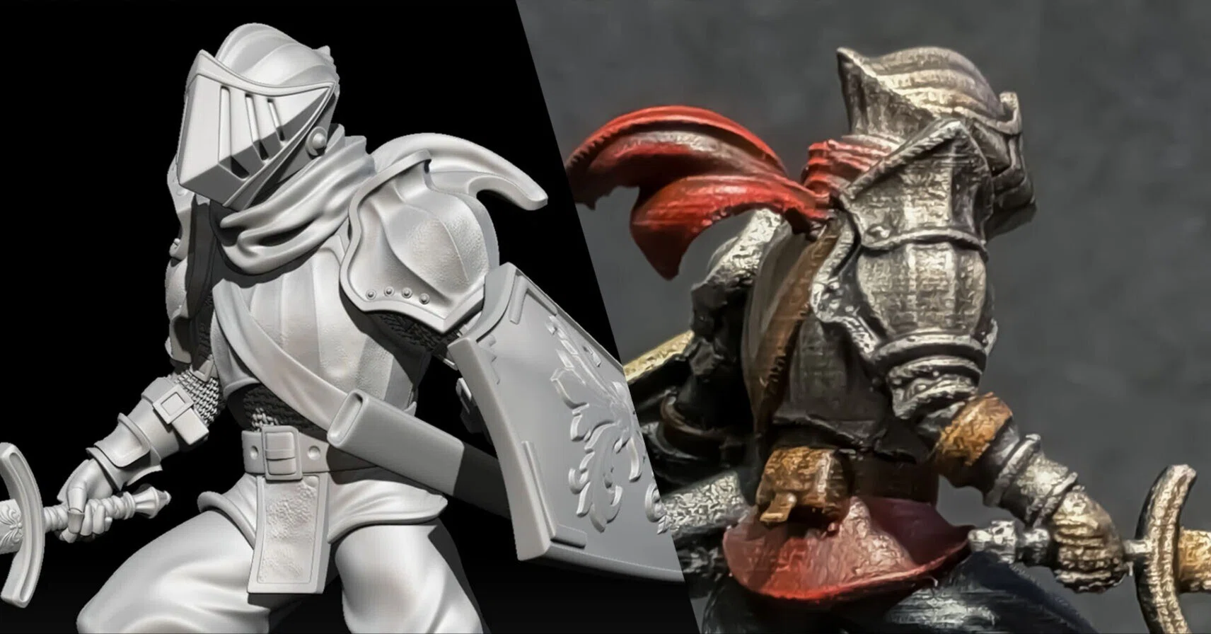 3Dプリント用ミニチュアモデリング vol.1｜「騎士」｜ボルカちゃん
