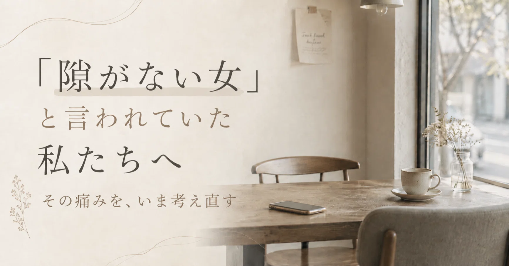 隙 が ない 女