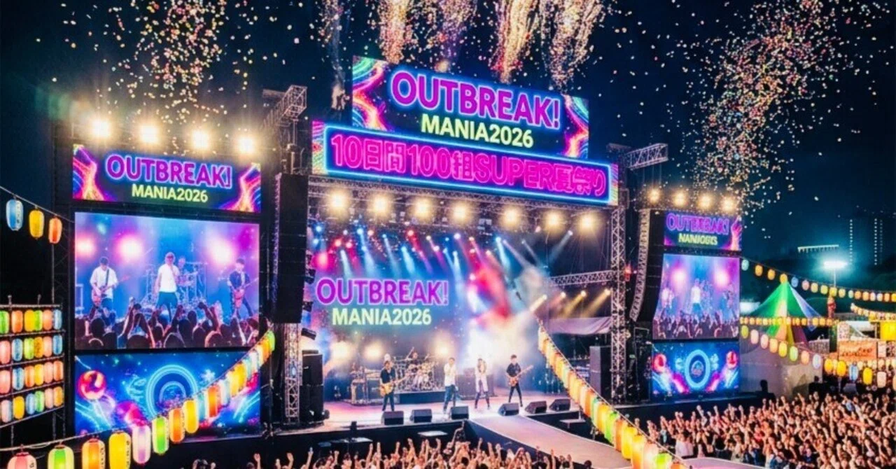 四谷OUTBREAK!真夏の祭典 【OUTBREAK! MANIA2026 -10日間100組SUPER夏