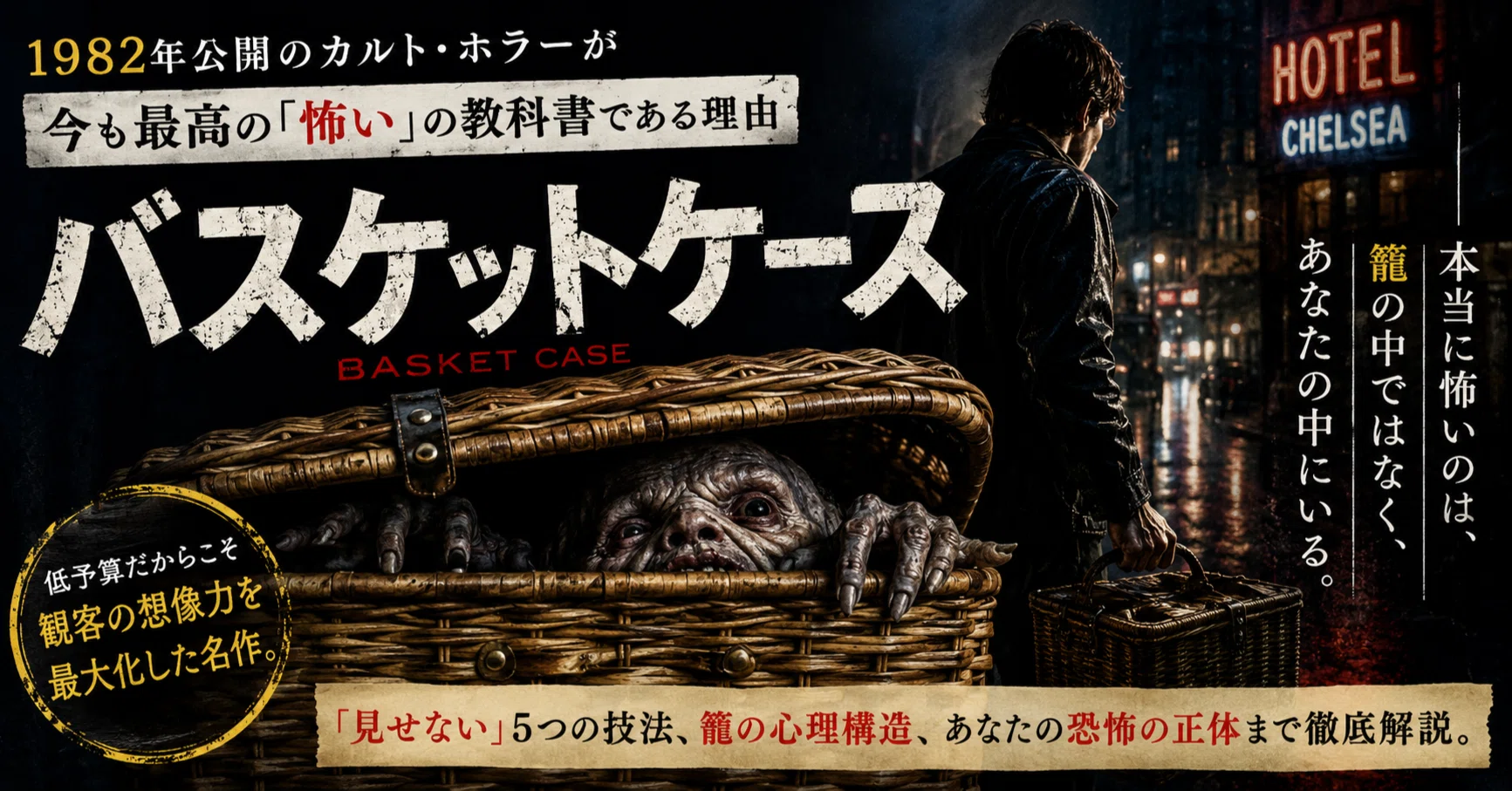 映画感想】バスケットケース｜なぜ「粘土の塊」が、最新CGより怖いのか