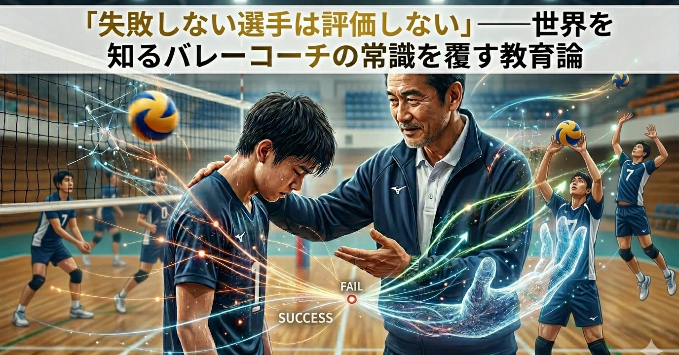 失敗しない選手は評価しない」——世界を知るバレーコーチの常識を覆す