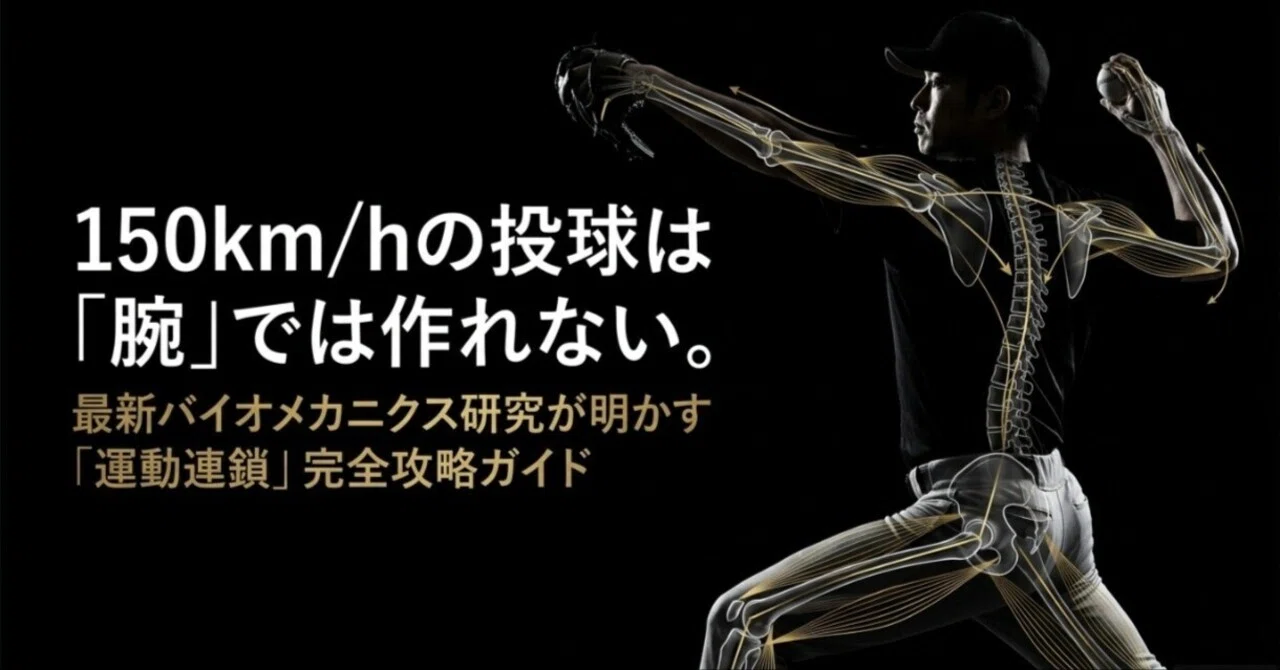 球速が劇的に変わる！最新バイオメカニクス研究が明かす「150km/hへの