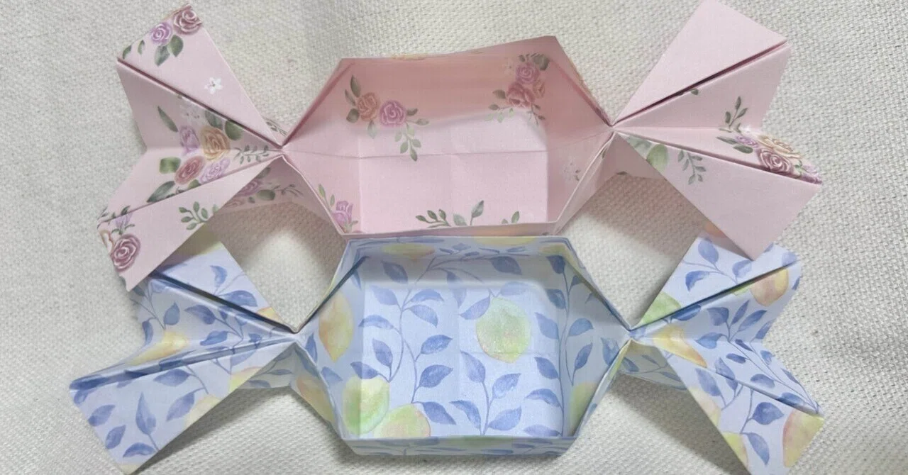 折り紙で飴ちゃんの箱🍬｜緋沙子(ひさこ)