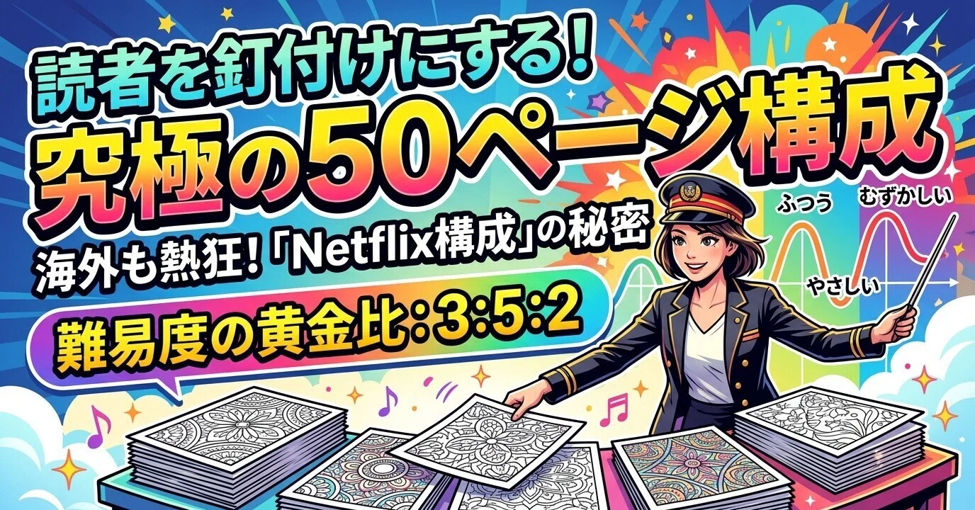 Adult Coloring Book Layout】「途中で飽きた」と言わせない！売れる