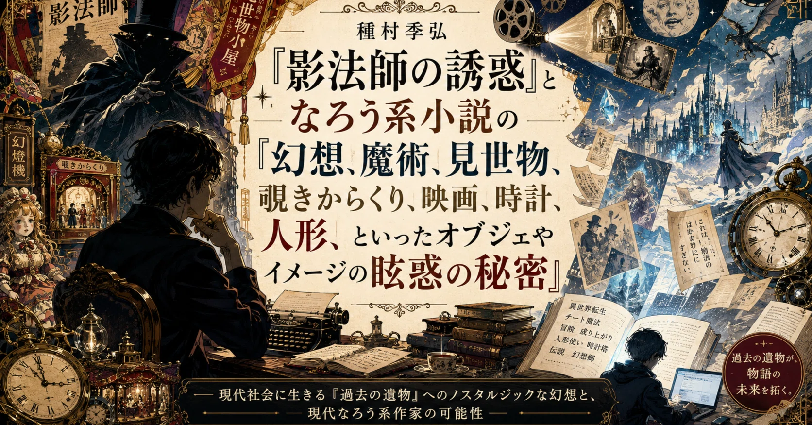 種村季弘『影法師の誘惑』となろう系小説の「幻想、魔術、見世物、覗き