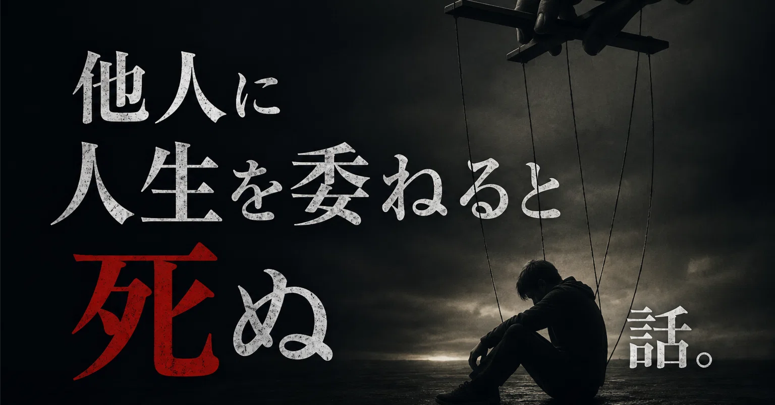 他人に人生を委ねると死ぬ話。｜HIRO学長｜大手ライタースクール 