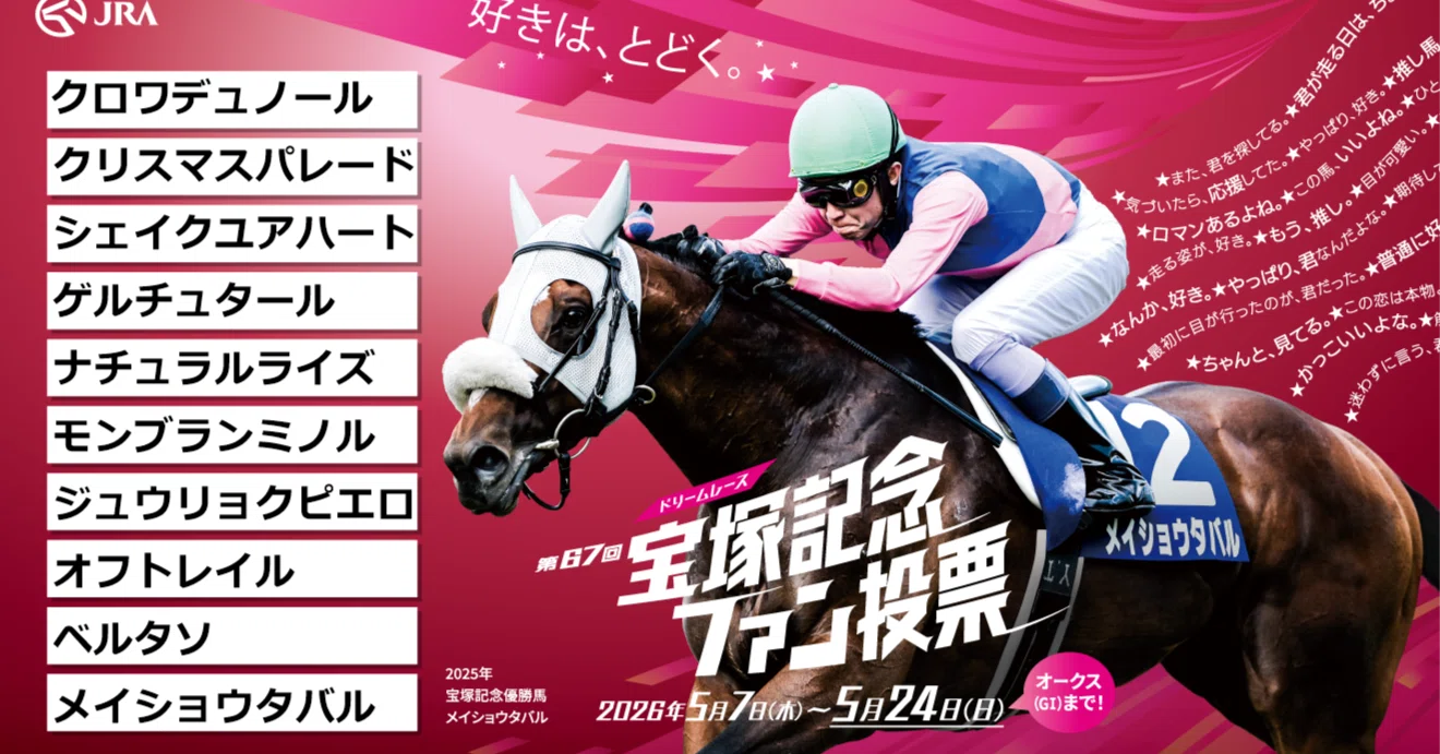 競馬】宝塚記念ファン投票2026（春街編）｜さしす文庫の雑記帳
