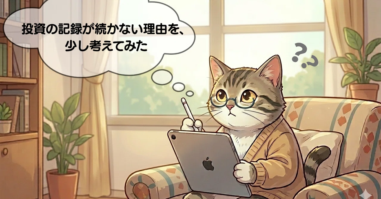 投資の記録が続かない理由を、少し考えてみた｜finnote｜SNS観察メモ