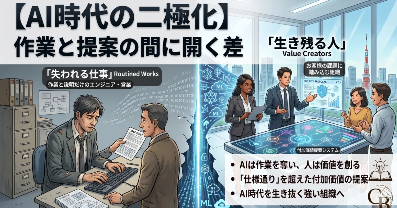 AIが生む二極化とは何か。生き残るエンジニアと営業の共通点｜加藤 夏美