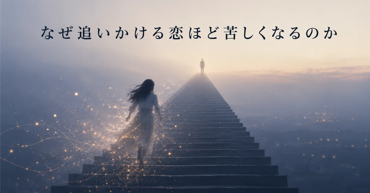 なぜ追いかける恋ほど苦しくなるのか|小町 なぜ恋愛はすれ違うのか
