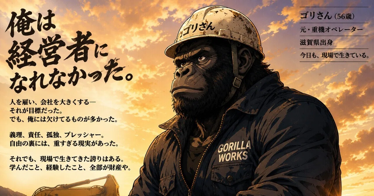 ゴリさん🦍｜GORILLA WORKS｜note