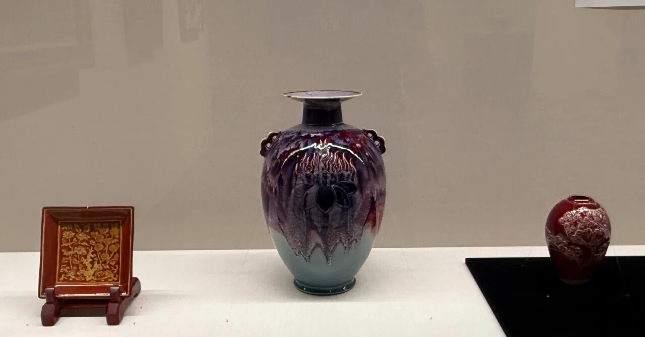 中国 古美術 古玩 在銘 沈錦禄 印有 五彩 色絵 花鳥山水 陶板 陶板画 呉州赤絵五彩双鳳花鳥文盤 - 京都国立博物館 館蔵品データベース