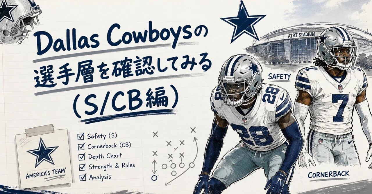 Dallas Cowboysの選手層を確認してみる(S/CB編)｜にわかダラス